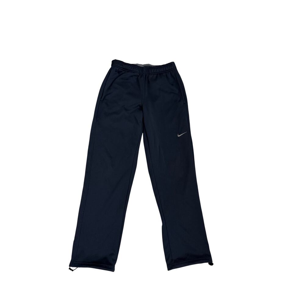 Nike Sweatpants Navy Blue Gray Drawstring Bottom Joggers Lounge Pants Size Small